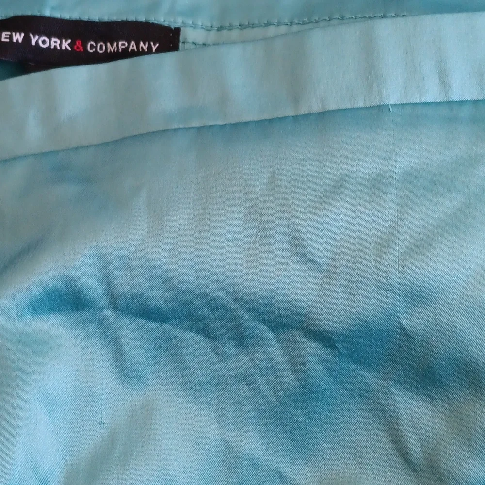New York & Company Blue Satin Camisole Tank Top L - Picture 3 of 6